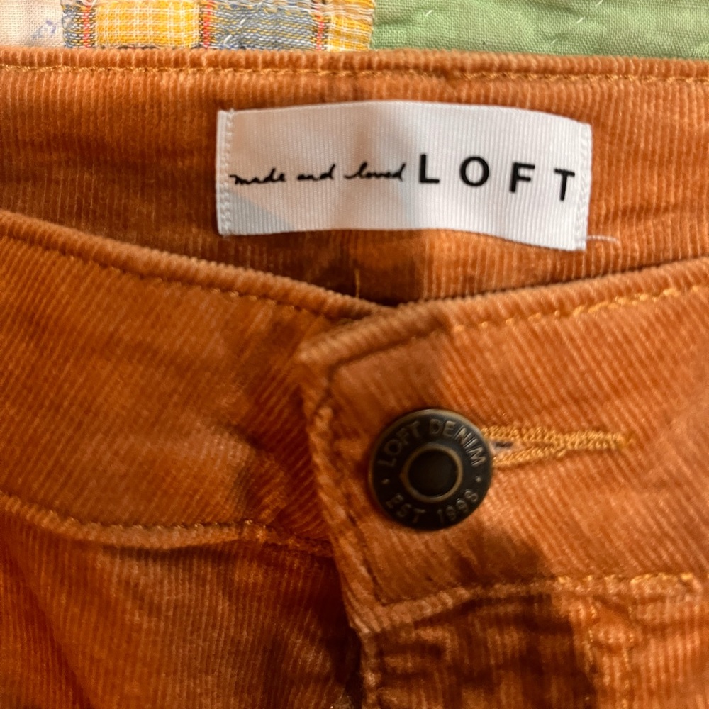 LOFT SKINNY CORDUROY pant, size 10, like new